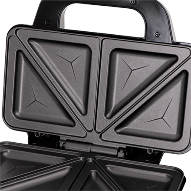 Сендвічниця Adler AD 3043 900 Вт 2 тости Black (5902934835459)
