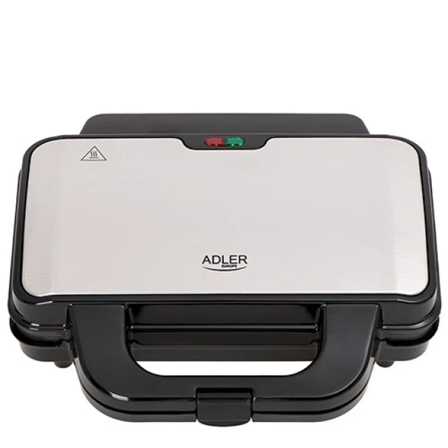 Сендвічниця Adler AD 3043 900 Вт 2 тости Black (5902934835459)