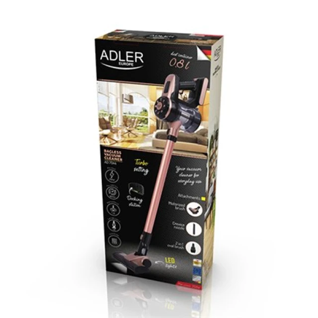 Вертикальний пилосос Adler AD 7044 бездротовий 22,2 В 40 хв Bronze (5902934837088)