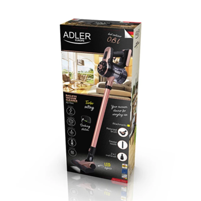 Вертикальний пилосос Adler AD 7044 бездротовий 22,2 В 40 хв Bronze (5902934837088)