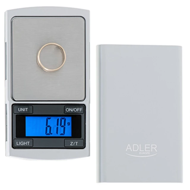 Ваги прецизійні Adler AD 3168 Silver (5902934837262)