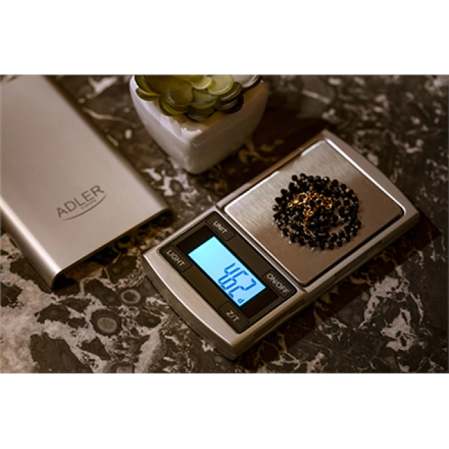 Ваги прецизійні Adler AD 3168 Silver (5902934837262)
