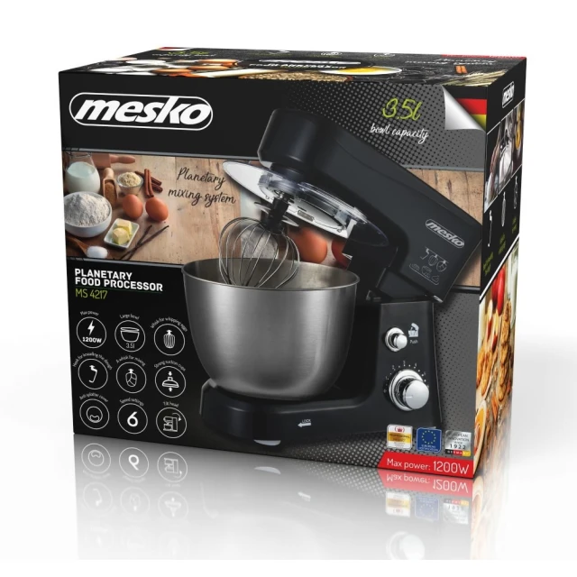 Кухонная машина Adler Mesko MS4217 1200 Вт 3,5 л (5902934838672)