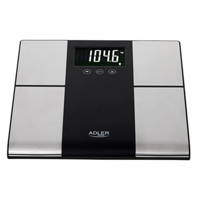Ваги підлогові з аналізатором складу тіла Adler AD 8165 225 кг Stainless Steel (5902934838702)
