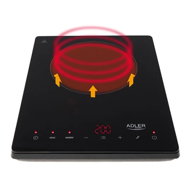 Индукционная варочная поверхность Adler AD 6513 1 конфорка Black (5902934838856)