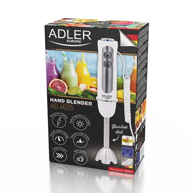 Занурювальний блендер Adler AD4625w 1500 Вт 5 швидкостей White (5902934838993)