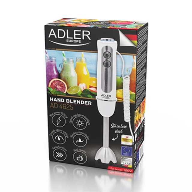 Занурювальний блендер Adler AD4625w 1500 Вт 5 швидкостей White (5902934838993)