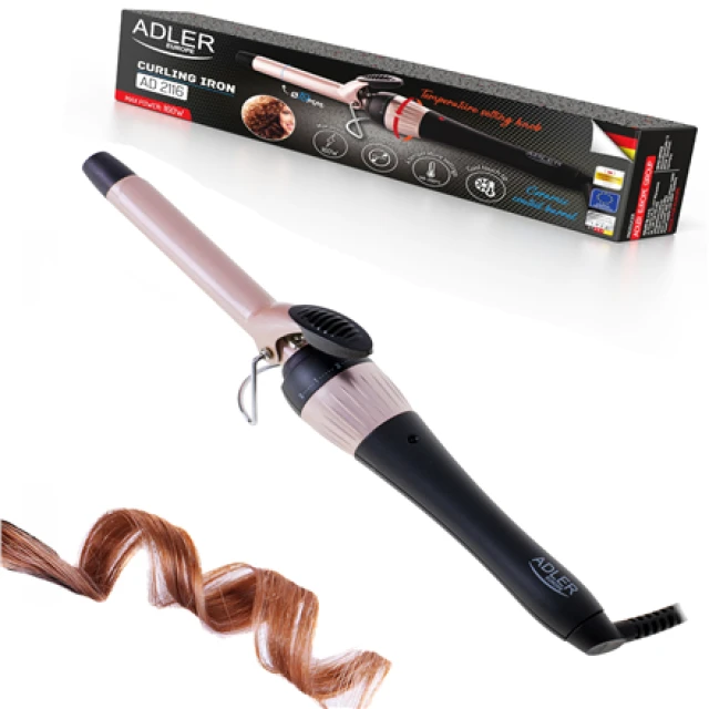 Плойка Adler AD 2116 Ø 19 мм 200 °C 36 Вт Black (5902934839037)