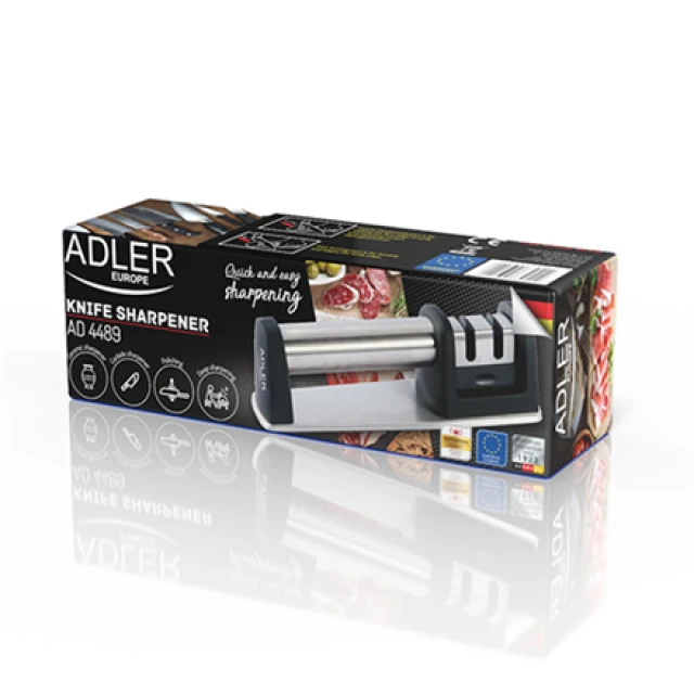 Точилка для ножів Adler AD 4489 2 етапи Stainless Steel (5902934839112)