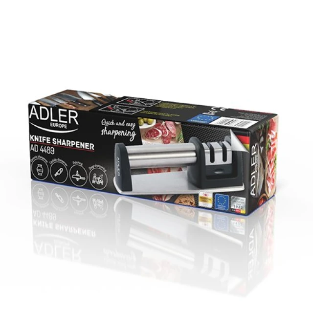 Точилка для ножів Adler AD 4489 2 етапи Stainless Steel (5902934839112)