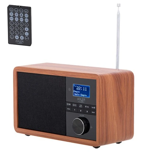 Радіоприймач Adler AD 1184 DAB+ Black (5902934839167)