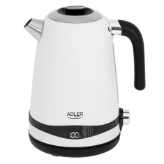 Електрочайник Adler AD 1295w з регулюванням температури 1,7 л 2200 Вт White (5902934839242)