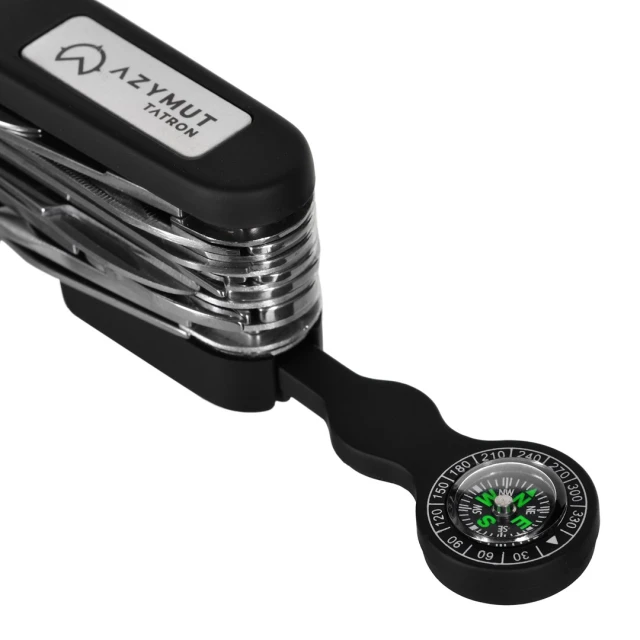 Складной нож AZYMUT Tatron 25 инструментов + кобура 90 мм Black (5902944165669)