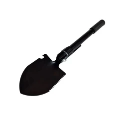 Саперна лопата тактична багатофункціональна AZYMUT Traper Black з чохлом (5902944175187)