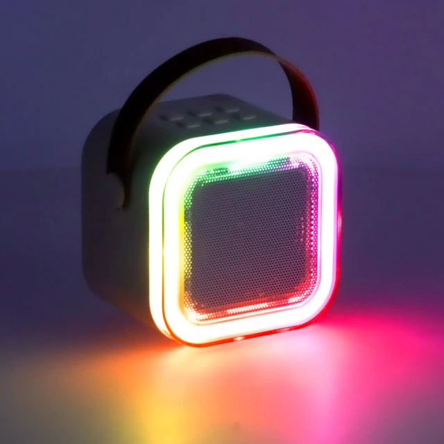 Караоке-система IKONKA з 2 мікрофонами Bluetooth RGB 6 Вт Beige (5903039757257)
