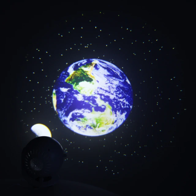 Проєктор зоряного неба нічник LED USB планетарій 12 дисків 360° таймер (5903039759107)