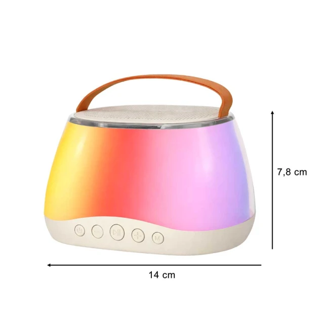 Набір для караоке Bluetooth-колонка з підсвічуванням RGB LED 2 мікрофони USB (5903039770218)