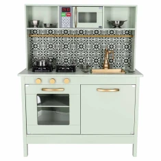 Дитяча дерев'яна кухня MDF з аксесуарами та звуками Mint (5903039774872)