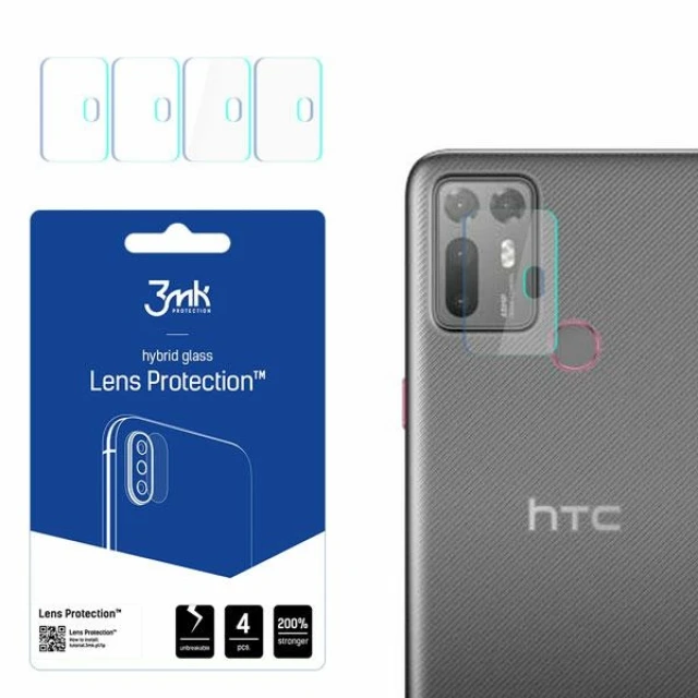 Захисне скло для камери 3mk Lens Protect (4 PCS) для HTC Desire 20 Plus (5903108389570)