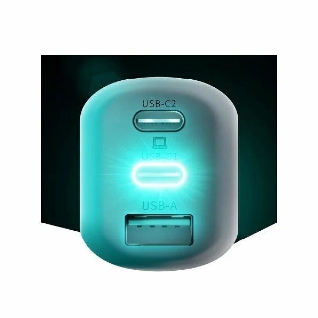 Мережевий зарядний пристрій 3mk Hyper Charger 65W 2xUSB-C | USB-A White (3M003275-0)