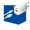 Мережевий зарядний пристрій 3mk Hyper Charger 20W USB-C | USB-A White (3M003276-0)