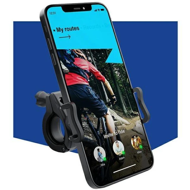 Тримач на кермо для велосипеда 3mk Bike Holder Pro Black (5903108450409)