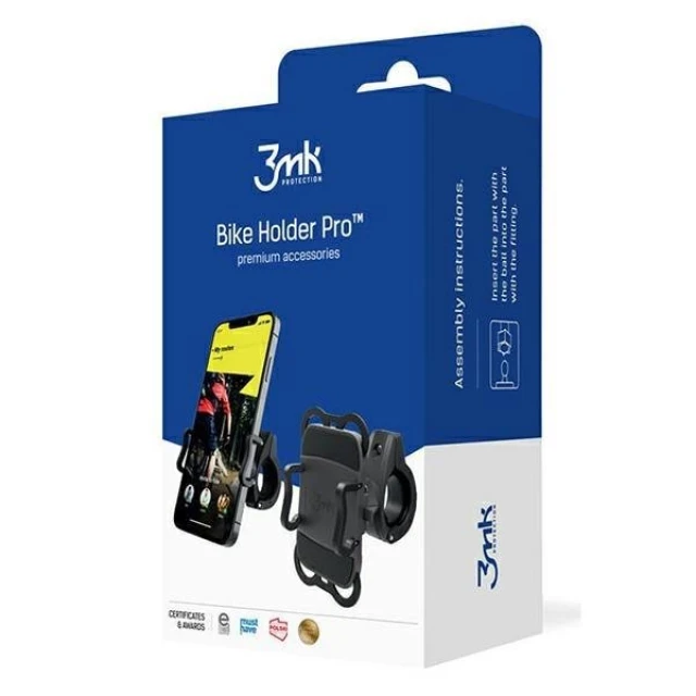 Тримач на кермо для велосипеда 3mk Bike Holder Pro Black (5903108450409)