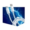 Кабель 3mk Hyper Cable USB-C to USB-C 100W 2m White (5903108464543)