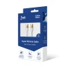 Кабель 3mk HyperSilicone USB-C to USB-C 100W 2m White (5903108464598)