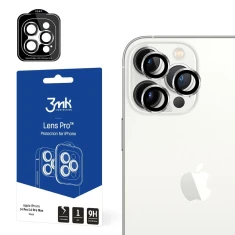 Защитное стекло 3mk для камеры iPhone 14 Pro | 14 Pro Max Lens Protection Pro with Mounting Frame (3mk Lens Protection Pro Silver)