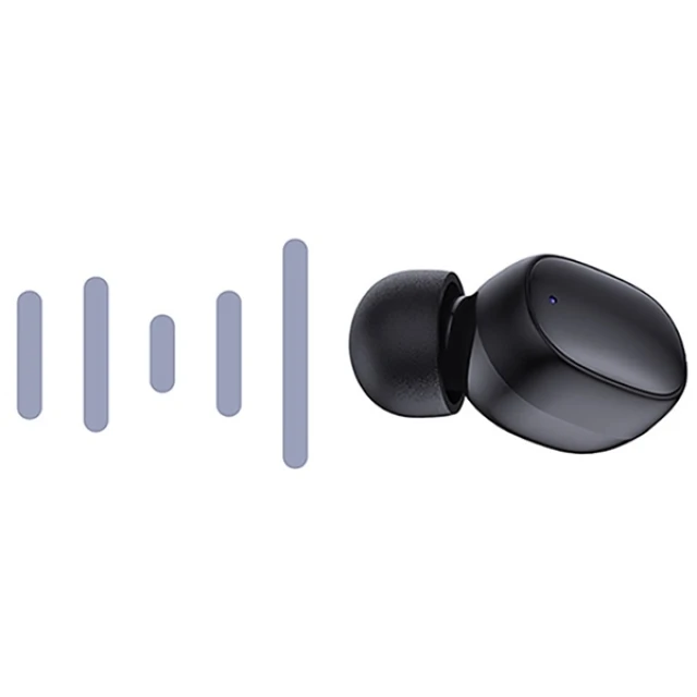 Беспроводные наушники 3mk FlowBuds Black (5903108497404)