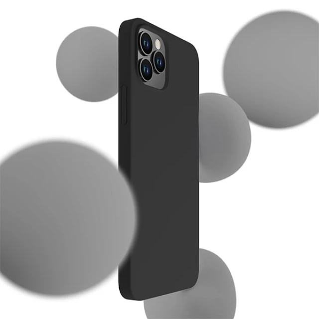 Чохол 3mk Silicone Case для iPhone 12 | 12 Pro Black (5903108499019)