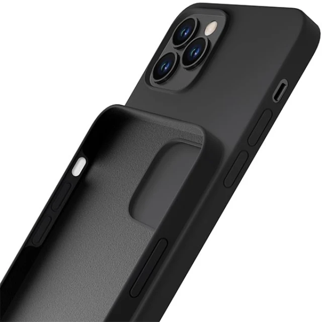 Чохол 3mk Silicone Case для iPhone 12 | 12 Pro Black (5903108499019)