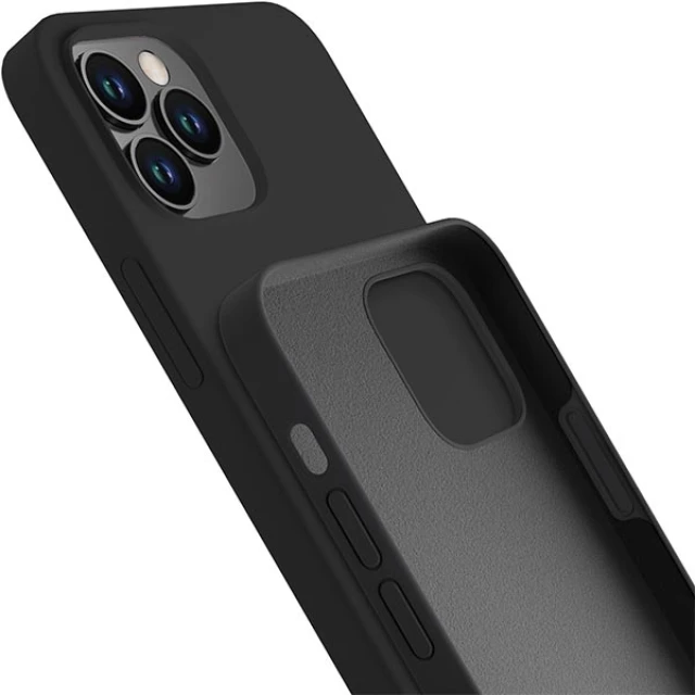 Чохол 3mk Silicone Case для iPhone 12 Pro Max Black (5903108499026)
