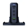 Сетевое зарядное устройство 3mk Hyper Charging Station PD 240W 3xUSB-C | USB-A Dark Blue (5903108515146)