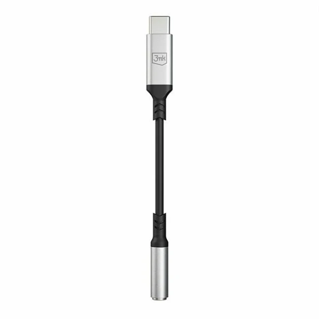 Адаптер 3mk USB-C to Jack 3.5 mm Black (5903108518055)