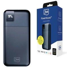 Портативний зарядний пристрій 3mk PowerHouse 20000 mAh USB-C | 2x USB-A QC 3.0 PD Blue (5903108527224)