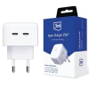 Мережевий зарядний пристрій 3mk Hyper Charger QC 35W 2xUSB-C White (3mk Hyper Charger 35W(1))