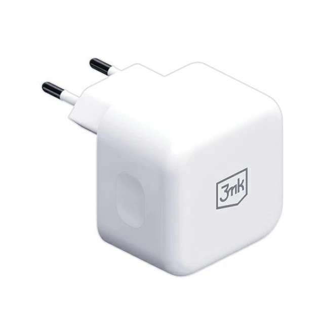 Мережевий зарядний пристрій 3mk Hyper Charger QC 35W 2xUSB-C White (3mk Hyper Charger 35W(1))