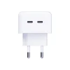 Мережевий зарядний пристрій 3mk Hyper Charger QC 35W 2xUSB-C White (3mk Hyper Charger 35W(1))