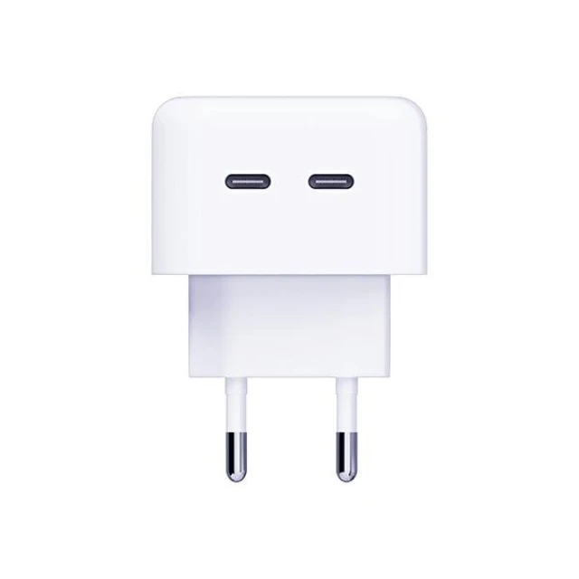 Мережевий зарядний пристрій 3mk Hyper Charger QC 35W 2xUSB-C White (3mk Hyper Charger 35W(1))