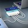 Мережевий зарядний пристрій 3mk Hyper Charger PowerMax QC/PD 100W 4xUSB-C | 2x USB-A White