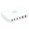 Мережевий зарядний пристрій 3mk Hyper Charger PowerMax QC/PD 100W 4xUSB-C | 2x USB-A White