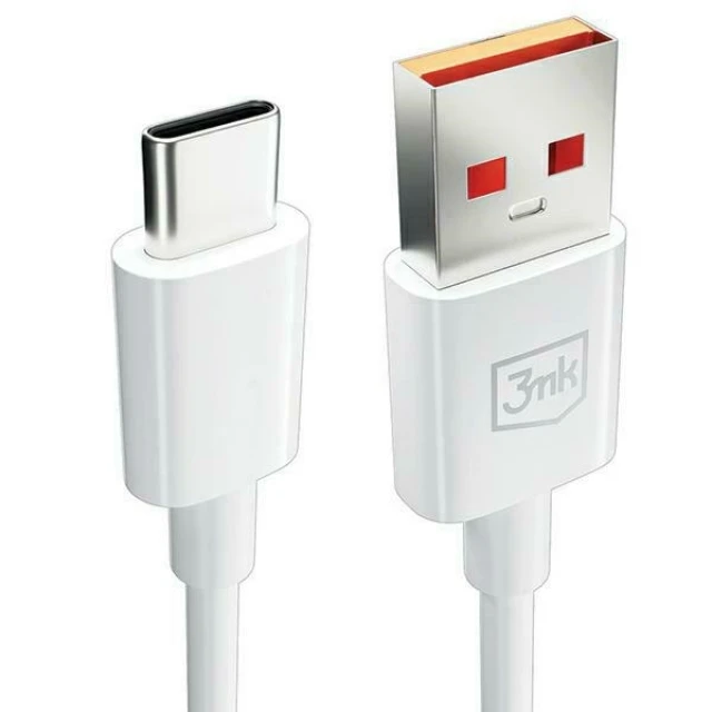 Кабель 3mk Hyper Cable USB-A to USB-C 5A 60W 1.2m White (5903108527262)
