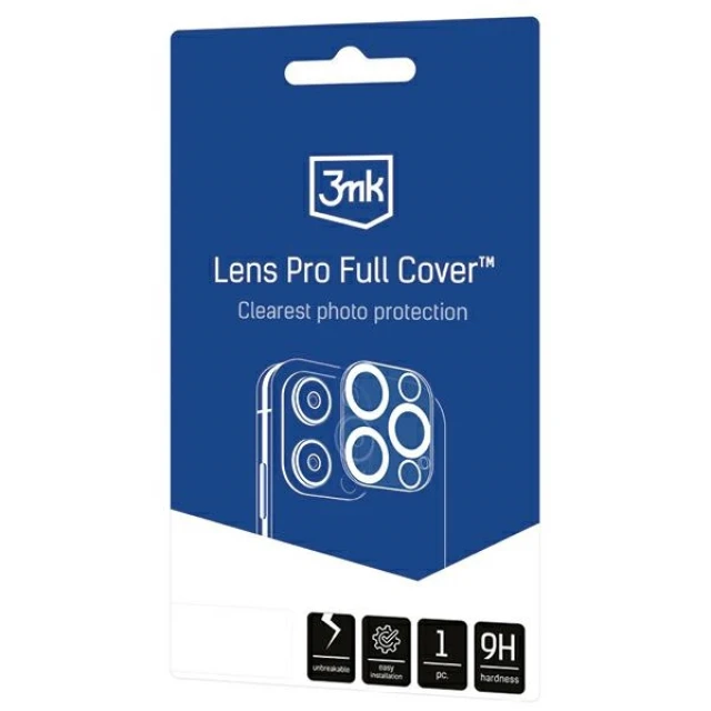 Захисне скло 3mk для камери iPhone 12 Lens Pro Full Cover Clear (3mk Lens Pro Full Cover(3))