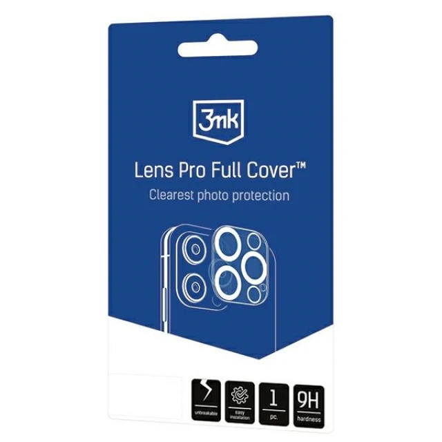 Захисне скло 3mk для камери iPhone 12 Pro Max Lens Pro Full Cover Clear (3mk Lens Pro Full Cover(5))