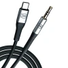 Кабель 3mk AUX USB-C to Jack 3.5 mm 1m Black (5903108528788)