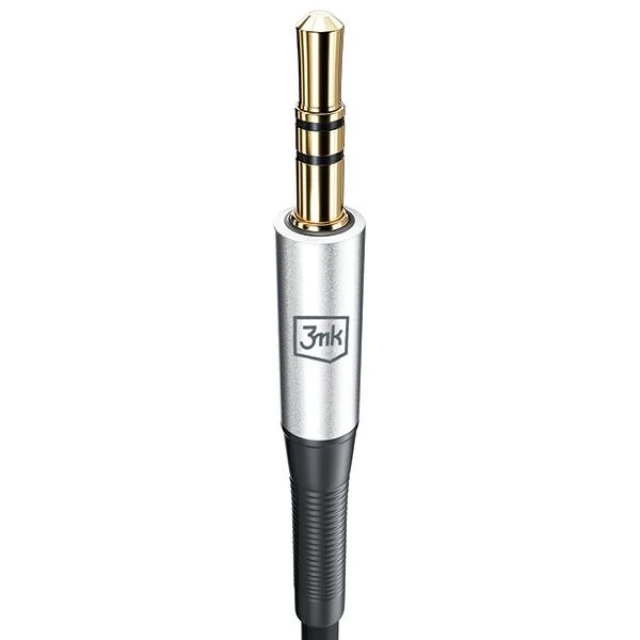 Кабель 3mk AUX USB-C to Jack 3.5 mm 1m Black (5903108528788)