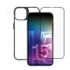 Чохол та захисне скло 3mk Comfort Set 4in1 для iPhone 15 Plus Clear Black (5903108536639)