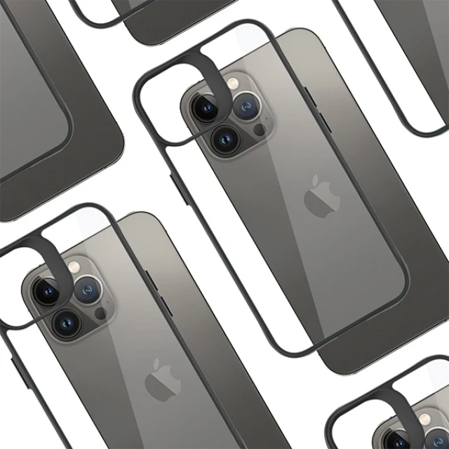 Чохол та захисне скло 3mk Comfort Set 4in1 для iPhone 15 Pro Clear Black (5903108536646)